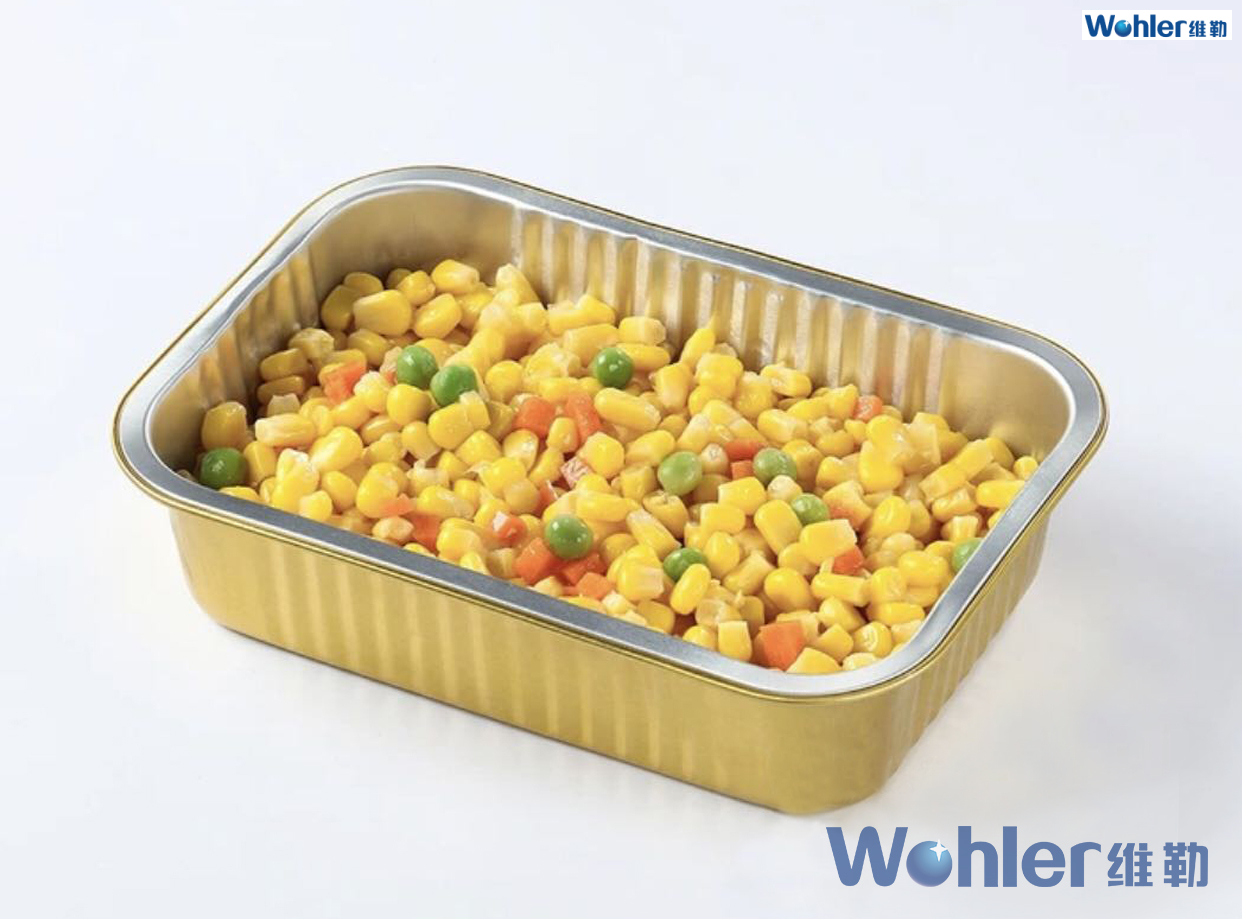Premium-Aluminiumbehälter in halber Größe für Lebensmittel